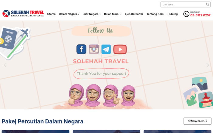 Website Travel Agency